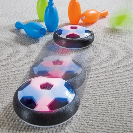 Fun Floating Foam Soccer Kid Toy Electric Hover Ball Indoor Safe Parent-Child Interactive(Without Battery) Lighting and Music