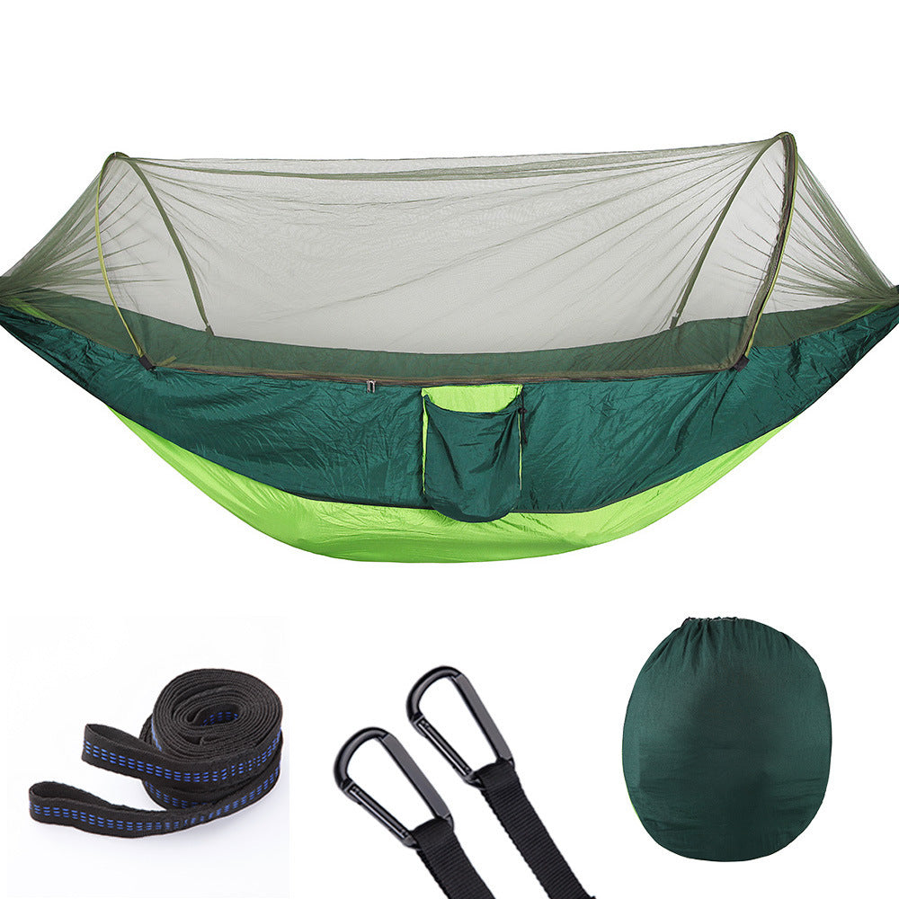 Volautomatische Hangmat met Muskietennet - Lichtgewicht Outdoor - 210T Nylon