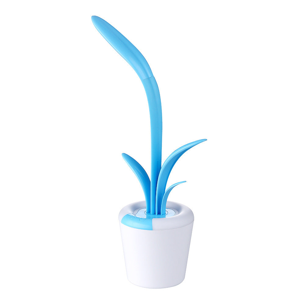 LED Bureaulamp Plantvorm - Oplaadbaar - USB - Dimbaar - Nachtlampje