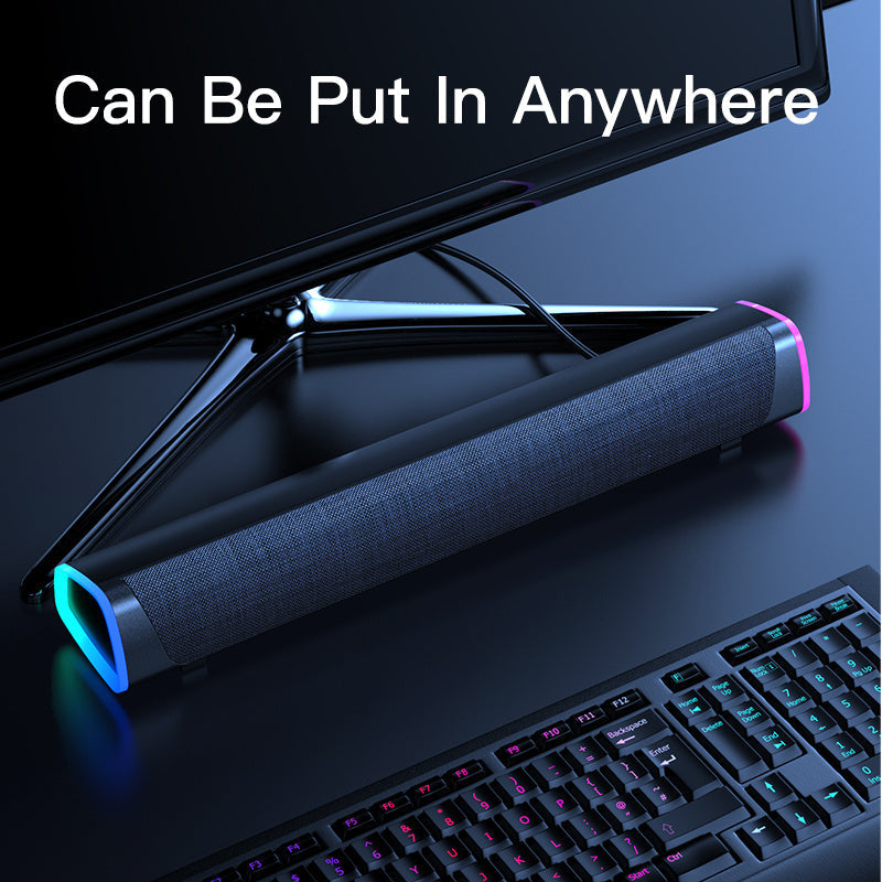 Bluetooth 5.0 soundbar speaker - stereo geluid - geschikt voor pc en laptop