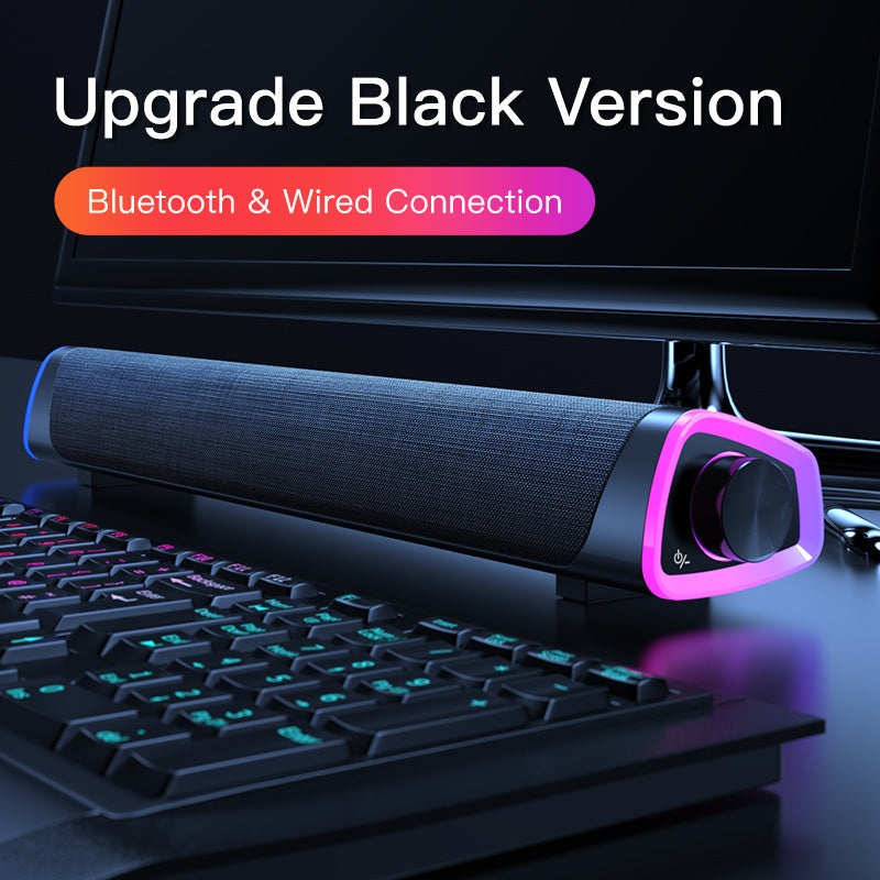 Bluetooth 5.0 soundbar speaker - stereo geluid - geschikt voor pc en laptop