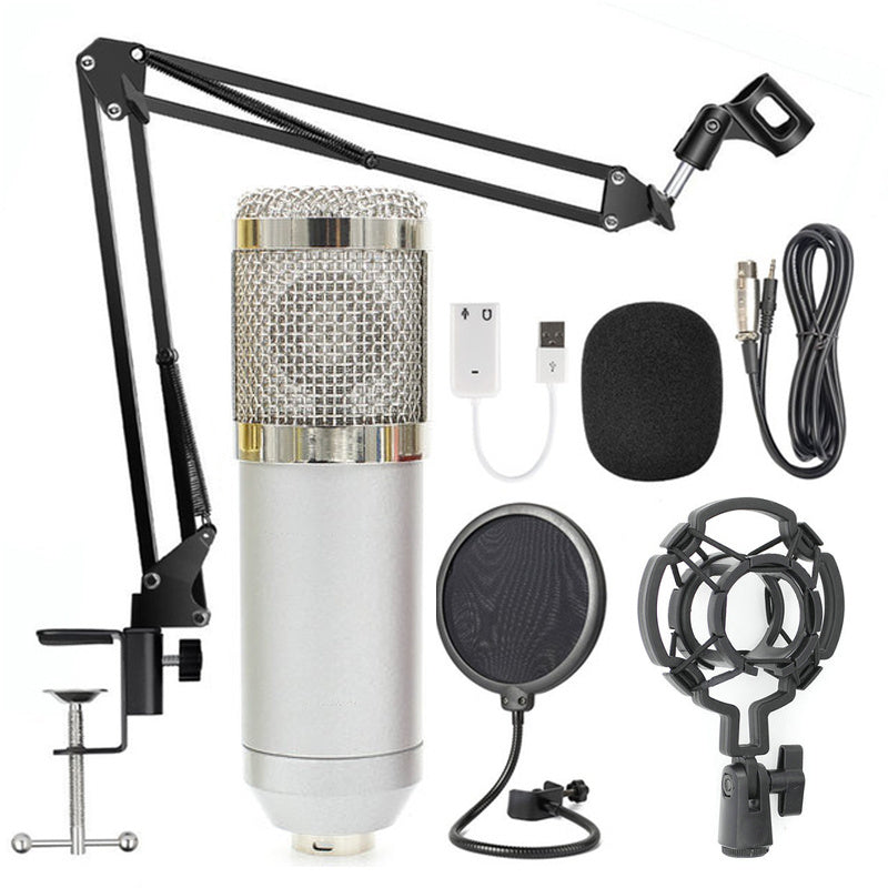 Professionele condensator microfoon set met verstelbare arm en toebehoren