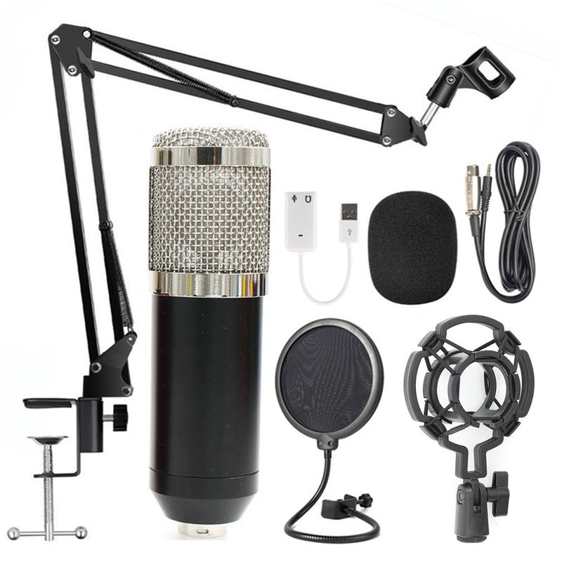 Professionele condensator microfoon set met verstelbare arm en toebehoren