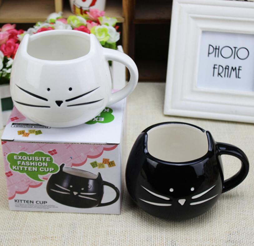 Kattenmok 400 ml met Lepel – Schattig Keramisch Ontwerp voor Koffie en Thee