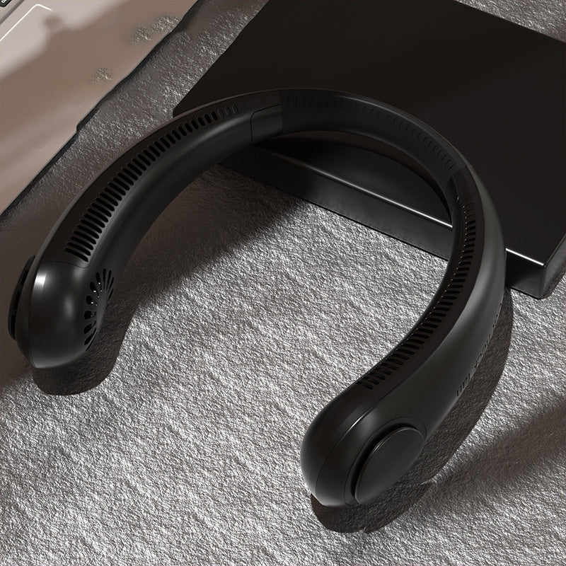 Draagbare Bladloze Nekventilator – USB Oplaadbaar & Fluisterstil