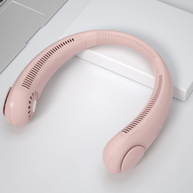 Draagbare Bladloze Nekventilator – USB Oplaadbaar & Fluisterstil