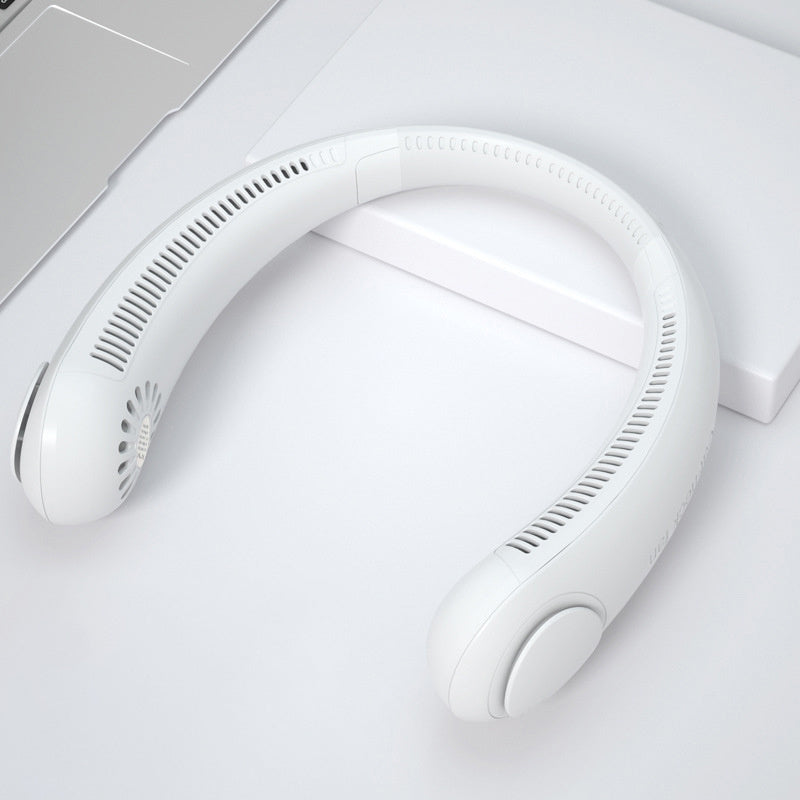Draagbare Bladloze Nekventilator – USB Oplaadbaar & Fluisterstil