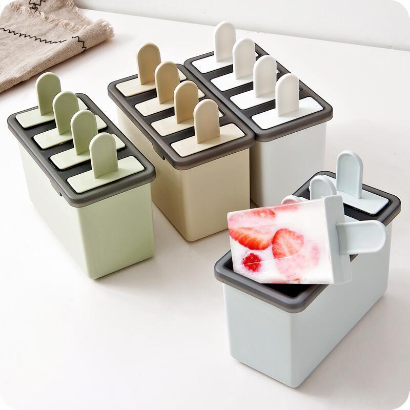 IJslolly Vorm Set - Herbruikbare IJsmaker - 180ml - PP - Pastelkleuren