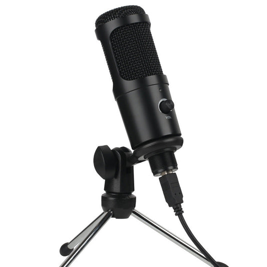 Draadloze condensator microfoon voor computer, gaming en live opname met statief
