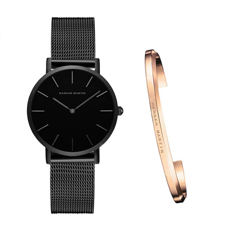 Dames horloge – roestvrij staal mesh – waterdicht – 36mm – quartz