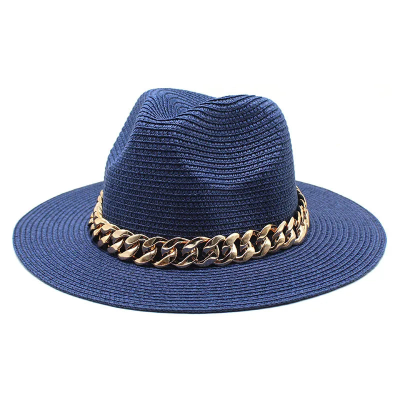 Zomerse Unisex Hoed met Ketting – Ademend en Stijlvol