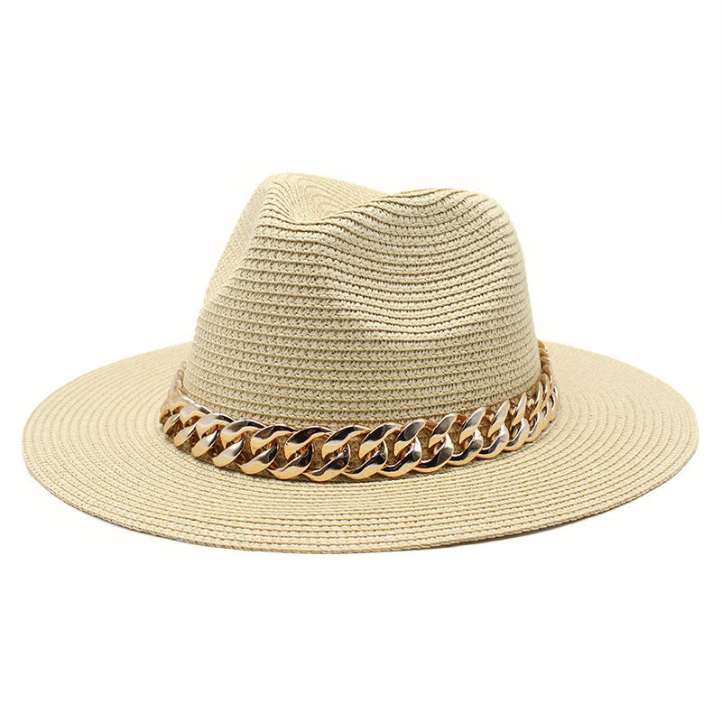 Zomerse Unisex Hoed met Ketting – Ademend en Stijlvol