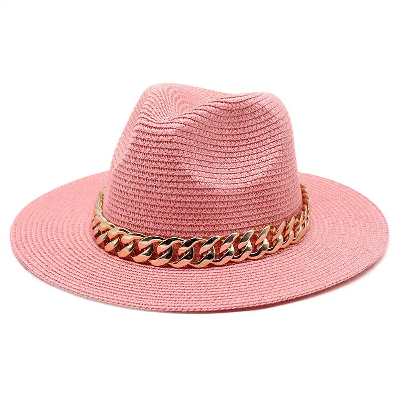 Zomerse Unisex Hoed met Ketting – Ademend en Stijlvol