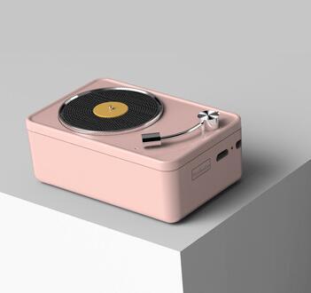 Retro platenspeler Bluetooth speaker - draadloos, compact - vintage design