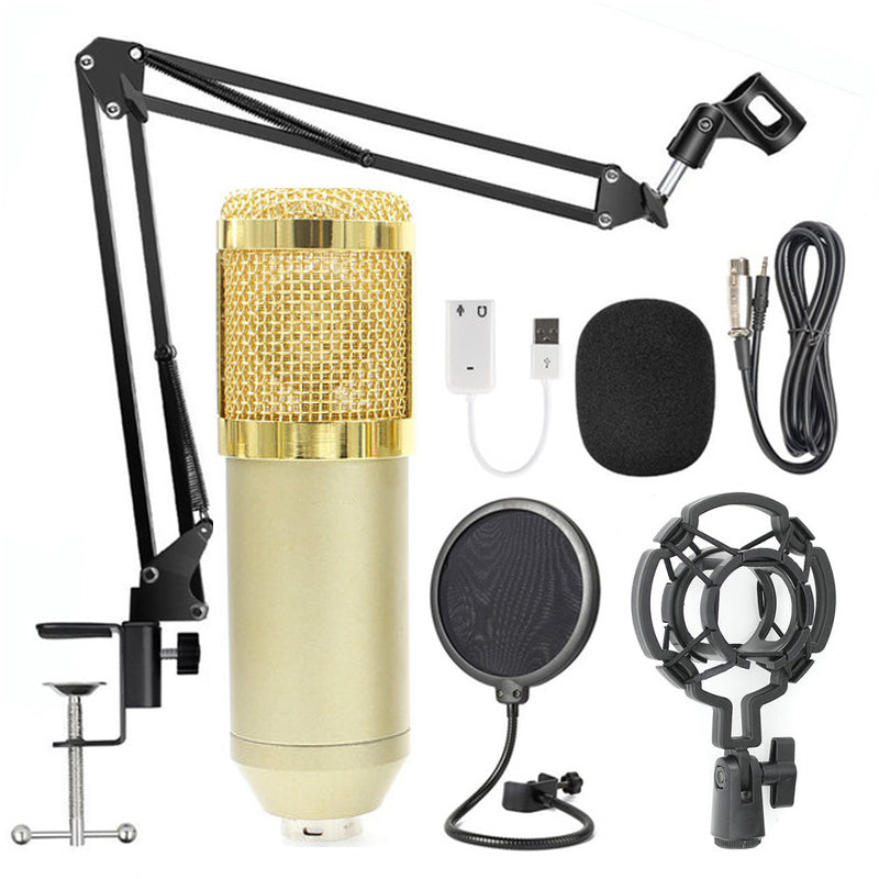 Professionele condensator microfoon set met verstelbare arm en toebehoren