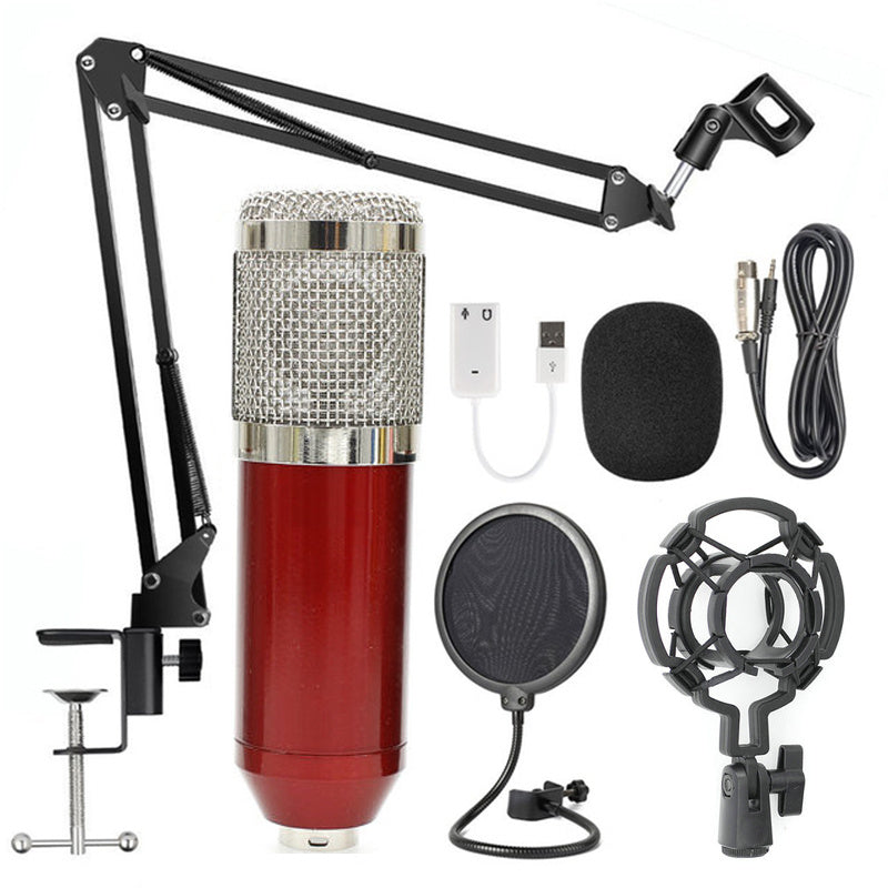 Professionele condensator microfoon set met verstelbare arm en toebehoren