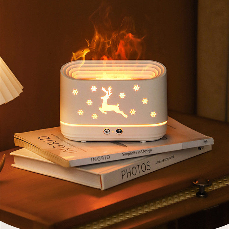 Flame Effect Aroma Diffuser - Sfeerlamp & Luchtbevochtiger - Kerstdecoratie