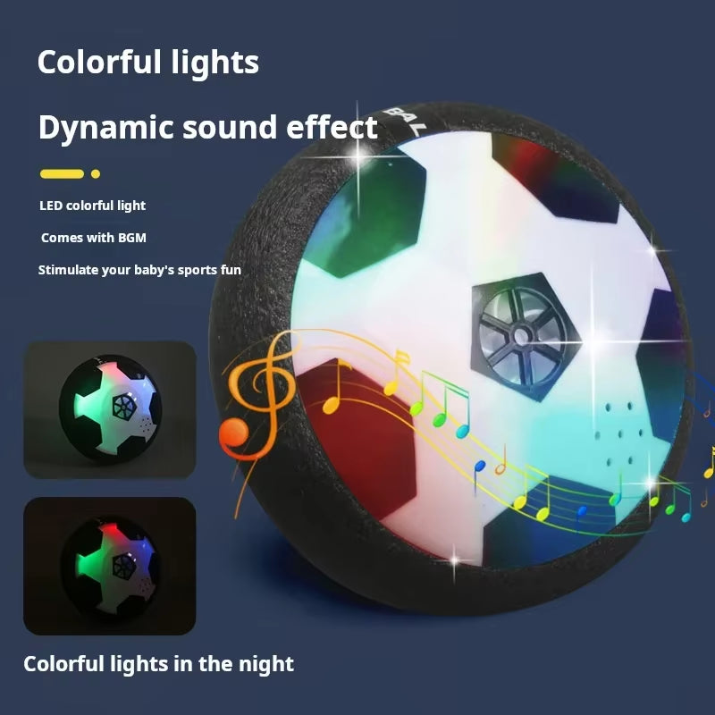 Fun Floating Foam Soccer Kid Toy Electric Hover Ball Indoor Safe Parent-Child Interactive(Without Battery) Lighting and Music