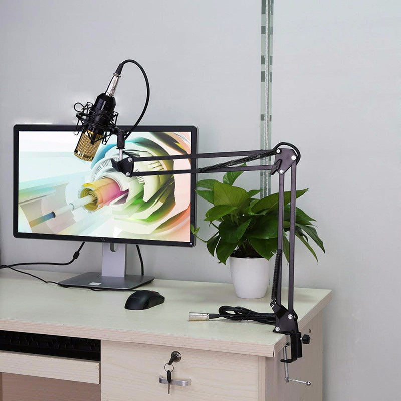 Professionele condensator microfoon set met verstelbare arm en toebehoren