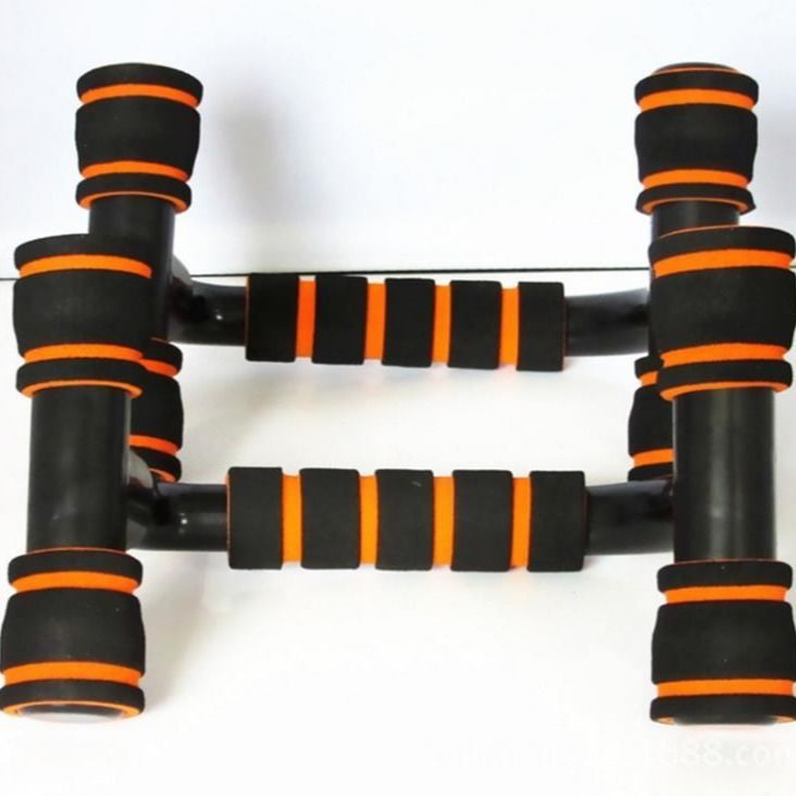 Push-up bar met H-vorm, ABS & spons handgreep – fitness training