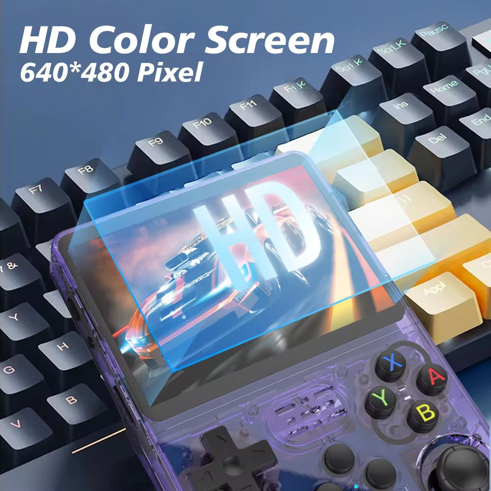 PixelPlay - Pocket Retro Game Console – Pro 3.5 inch HD Scherm - 64GB/128GB