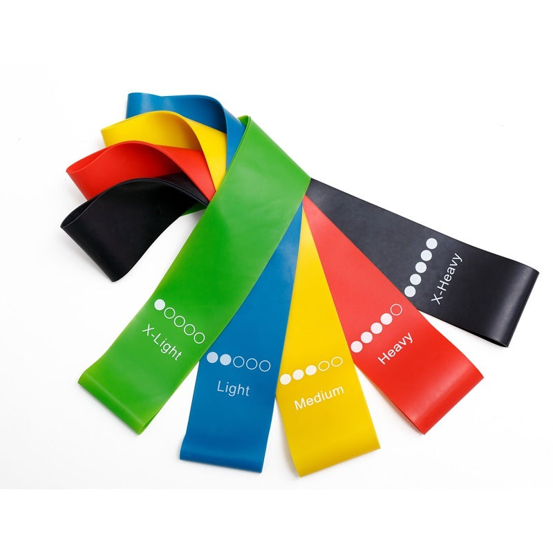 FitBands - Fitness Weerstandsbanden Set - Elastische Trainingsbanden - 5 Sterktes