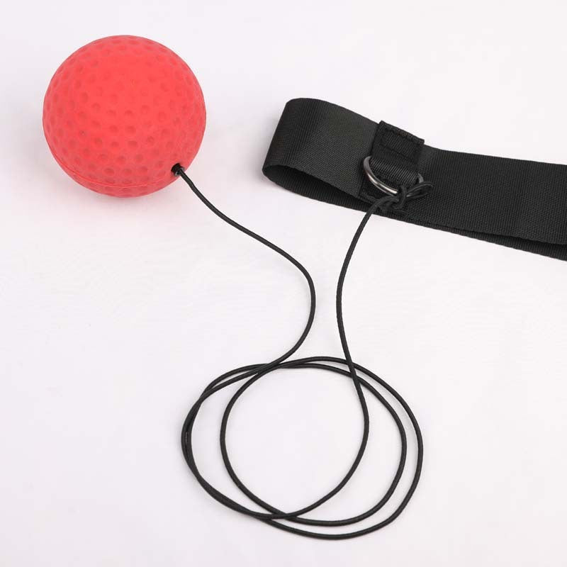 Boks Reflexbal Trainingsset – Verstelbare Hoofdband & Rode Stuiterbal – Snelheid & Reactie