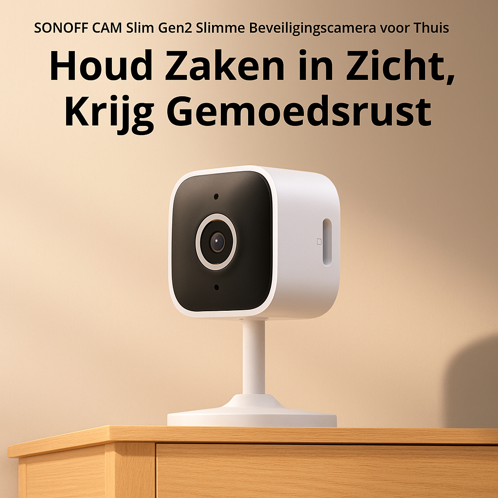 SmartEye - Slimme Beveiligingscamera voor Binnen – 1080p HD, Spraak Intercom, Type-C Voeding