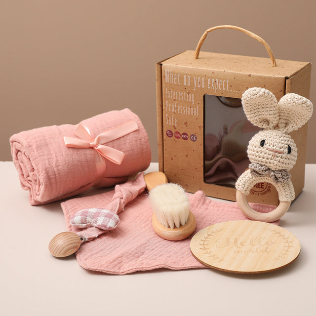 Baby Bad Cadeauset - Complete Badset & Inbakerdoek - Zacht Katoen