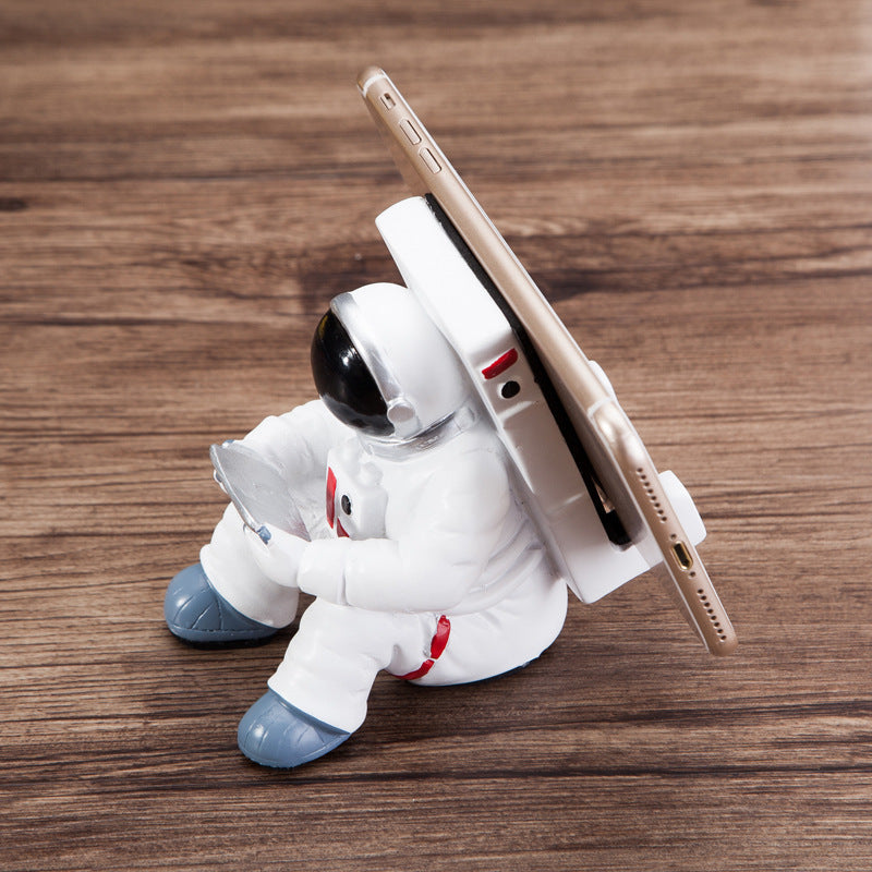 Astronaut Telefoonstandaard - Creatief Bureau Accessoire - Resin - Ruimtevaart Decoratie