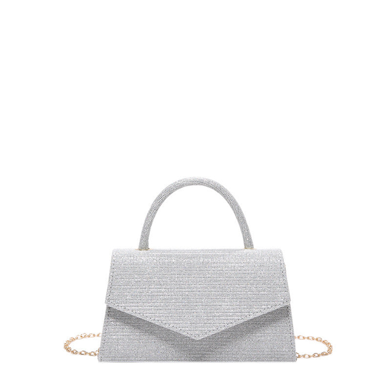 AMALIA | Dames handtas kleine vierkante tas met diamant-look – luxe