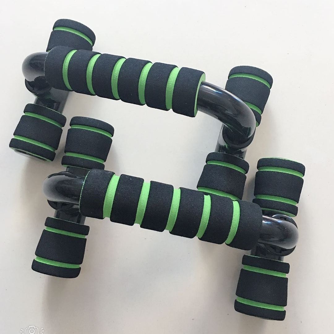 Push-up bar met H-vorm, ABS & spons handgreep – fitness training