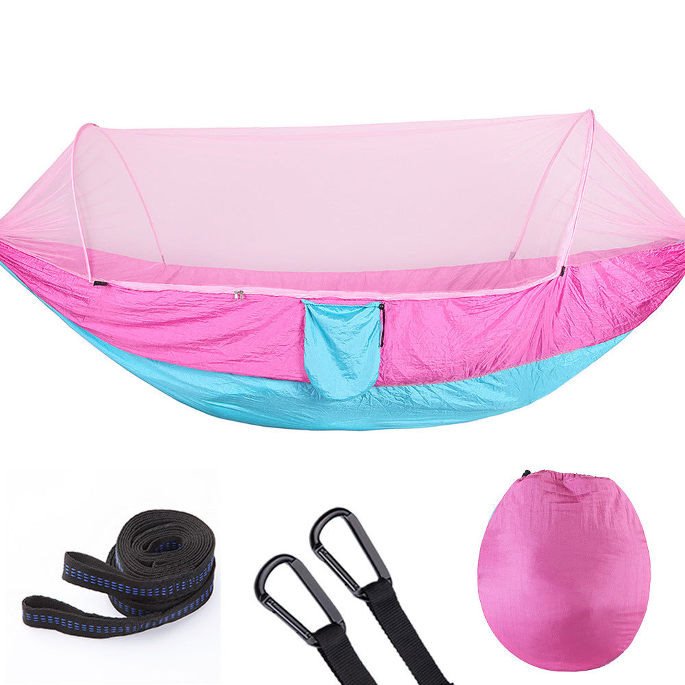 Volautomatische Hangmat met Muskietennet - Lichtgewicht Outdoor - 210T Nylon