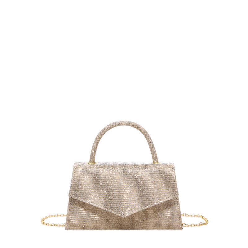 AMALIA | Dames handtas kleine vierkante tas met diamant-look – luxe