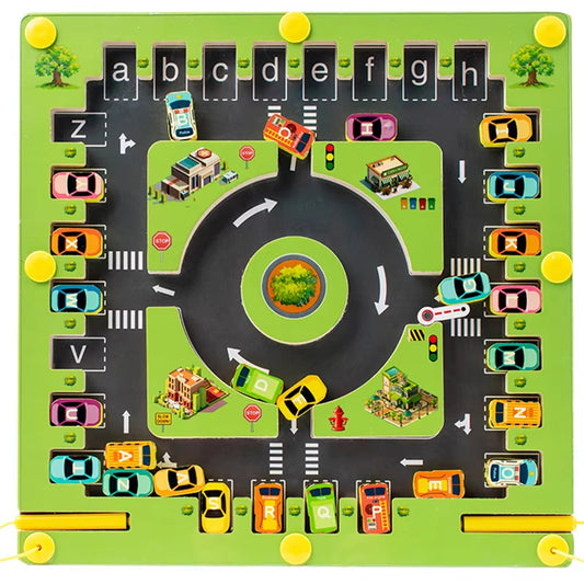 Magnetic Color and Number Maze Montessori Wooden Color Matching Toys Toddlers Wooden Puzzle Activity Board Learning Educational