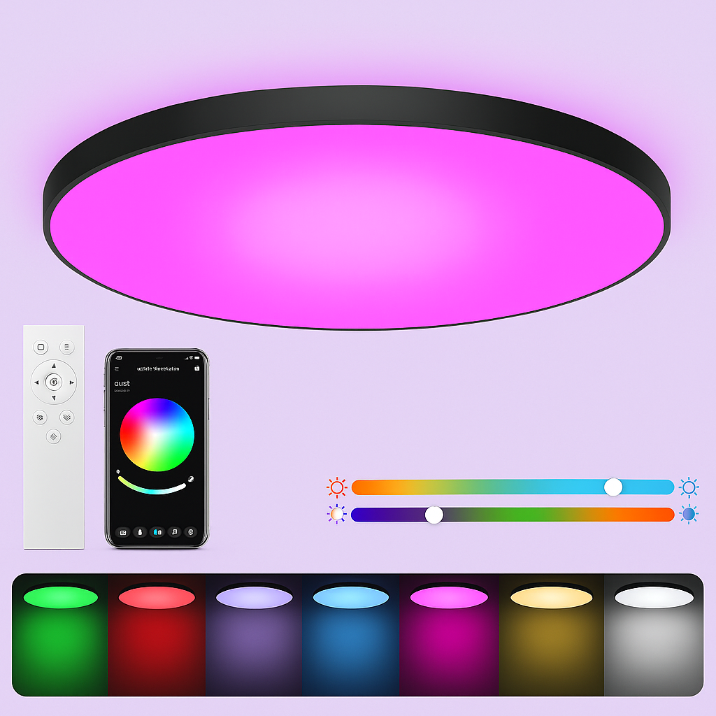 Dimbare Smart LED Plafondlamp - 24W