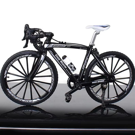 1:10 Mini Finger Mountain Bike Diecast Model Alloy Bicycle Simulation Collection Die Casting Racing Metal Bike Toys for Boy