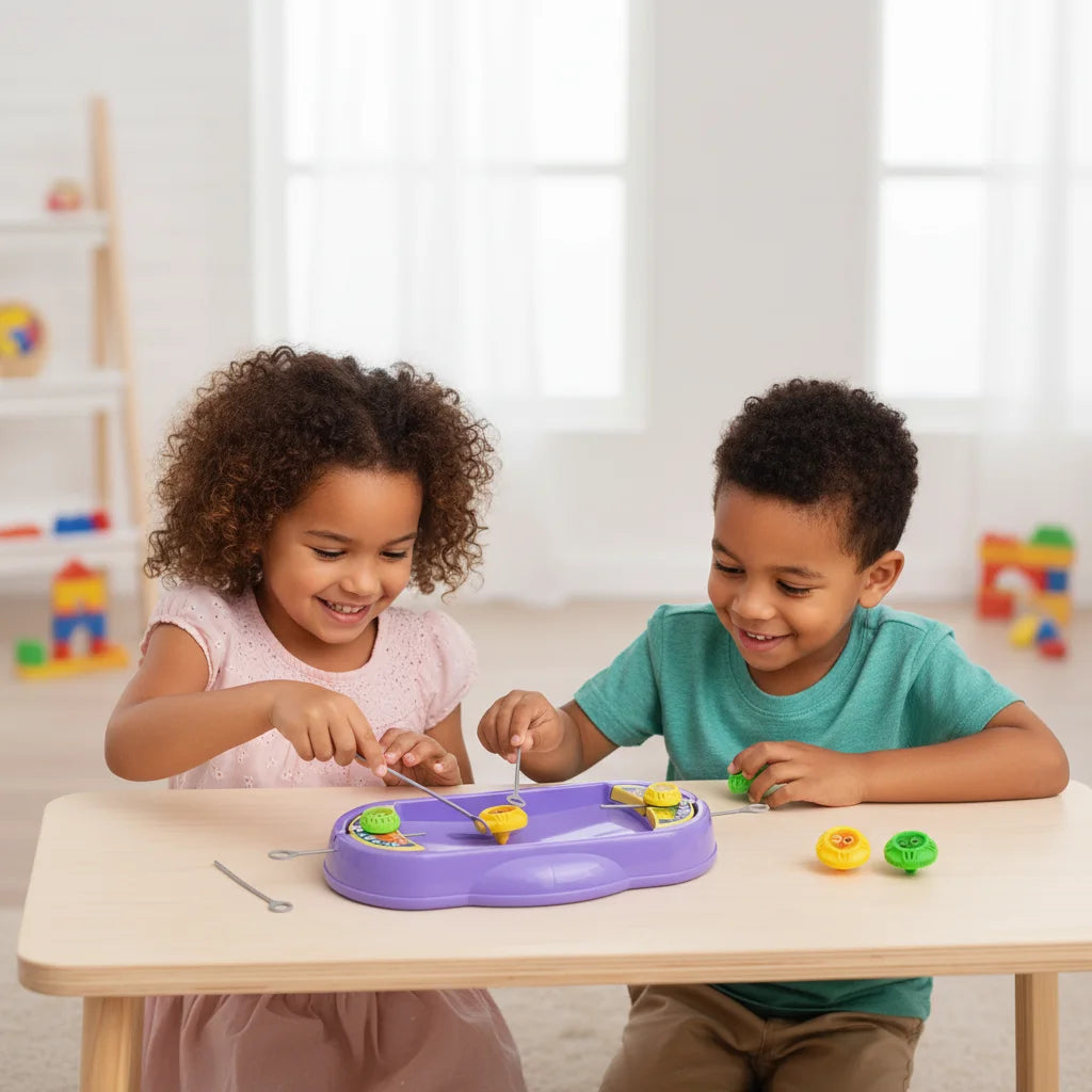 GyroFun Draaitafel – Spinning Top Battle Game – Interactief Behendigheidsspel voor Kinderen