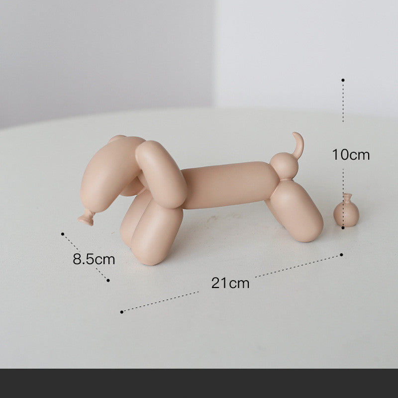 Ballonhond Beeldje Decoratie - Scandinavisch Design - Resin