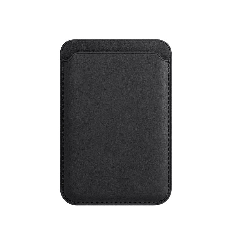 Magnetische leren kaarthouder met standaard voor iPhone MagSafe - slank & luxe