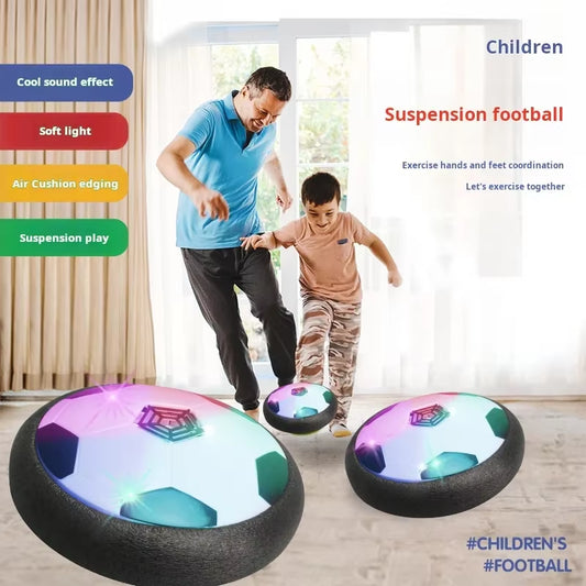 Fun Floating Foam Soccer Kid Toy Electric Hover Ball Indoor Safe Parent-Child Interactive(Without Battery) Lighting and Music