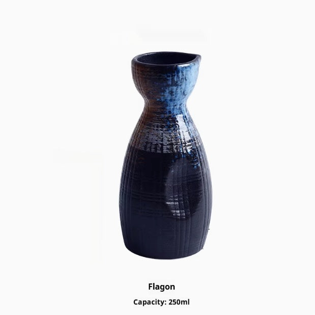 Japanse Sake Set van Keramiek – Traditionele Karaf met 4 Sake Bekers