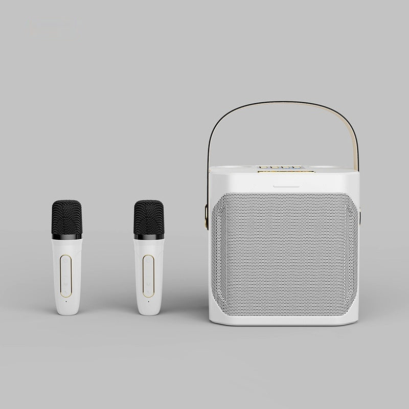 Draagbare Karaoke Speaker met 2 Microfoons - Stereo Geluid