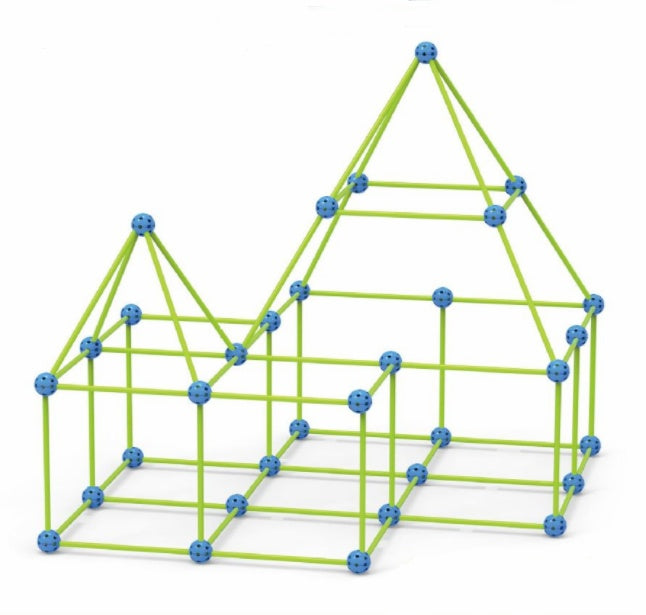 Bouwpakket Kinderen - Glow In The Dark Forten & Tunnels - Educatief Speelgoed