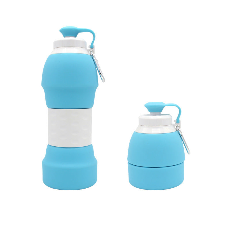 Opvouwbare Siliconen Waterfles 580ml - Ideaal voor Reizen en Sporten