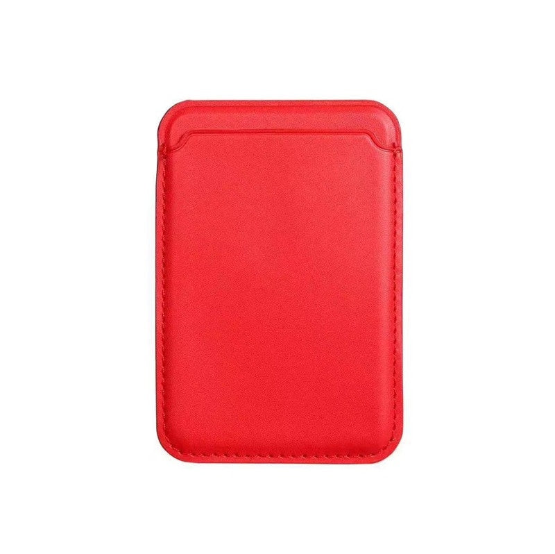 Magnetische leren kaarthouder met standaard voor iPhone MagSafe - slank & luxe