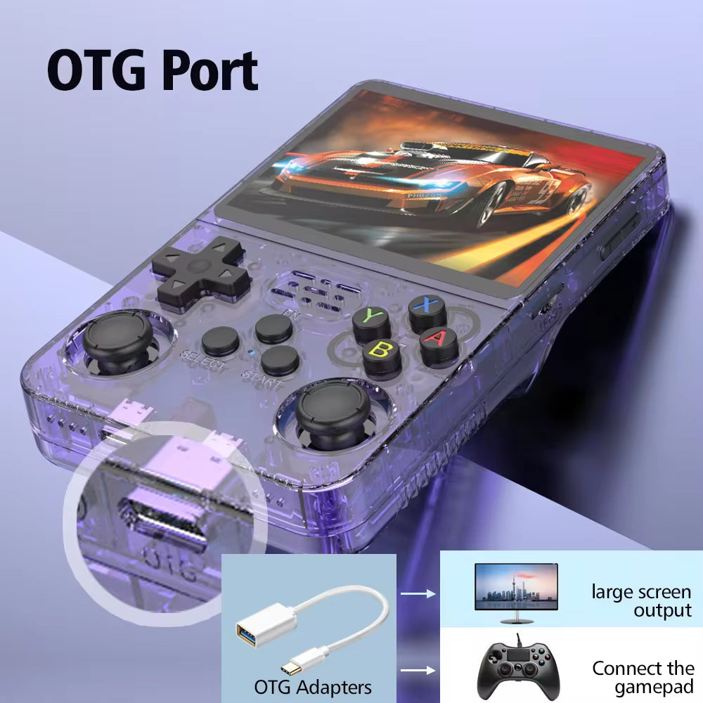 PixelPlay - Pocket Retro Game Console – Pro 3.5 inch HD Scherm - 64GB/128GB