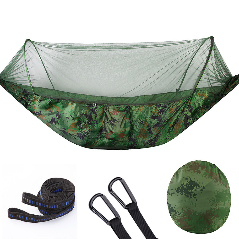 Volautomatische Hangmat met Muskietennet - Lichtgewicht Outdoor - 210T Nylon