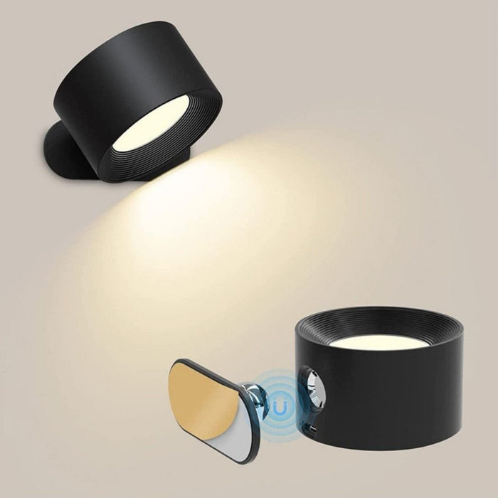 Draadloze Wandlamp met 360° Rotatie en Dimbare LED