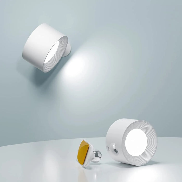 Draadloze Wandlamp met 360° Rotatie en Dimbare LED